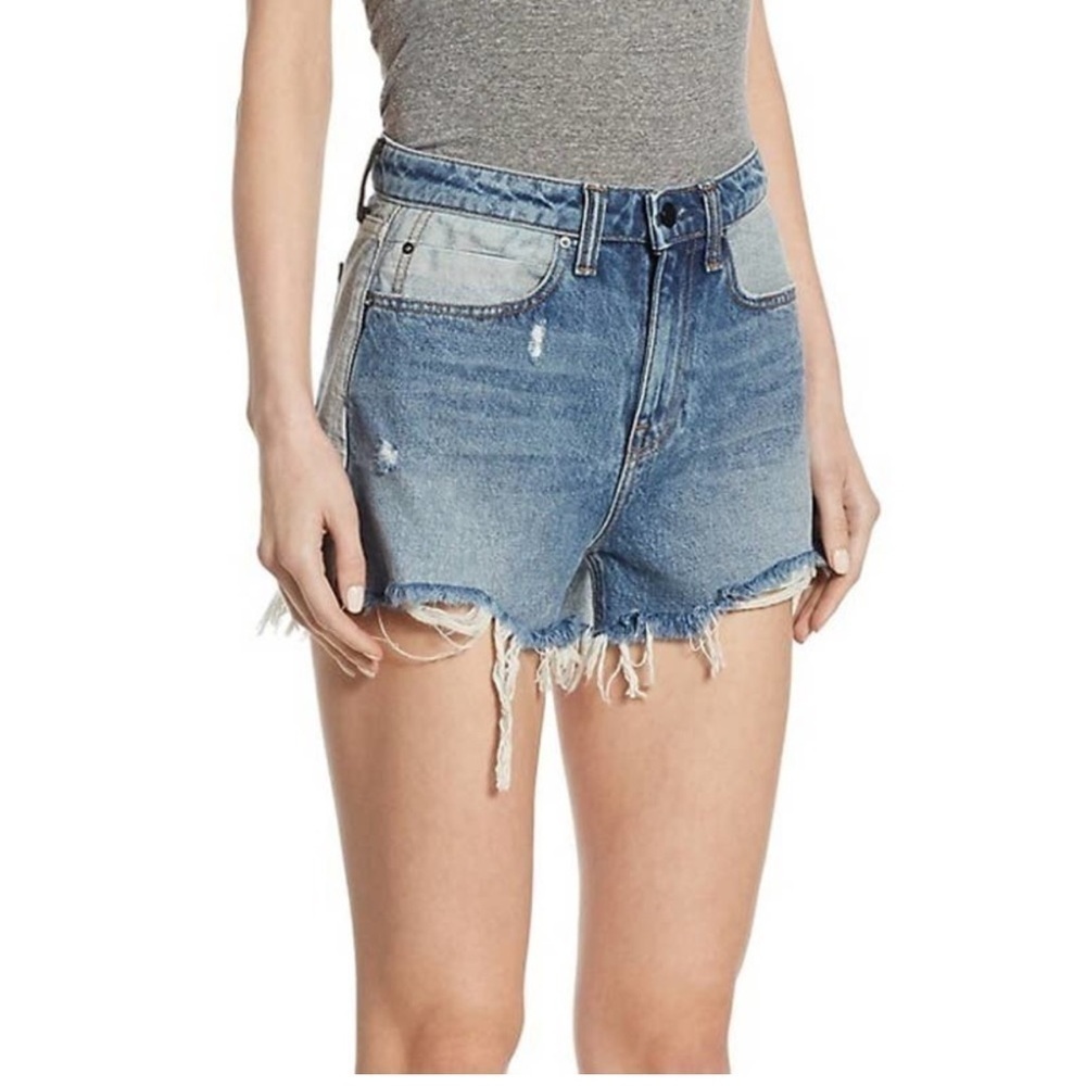 Denim x Alexander Wang Bite High Rise Cut Off Jean Shorts Size 24